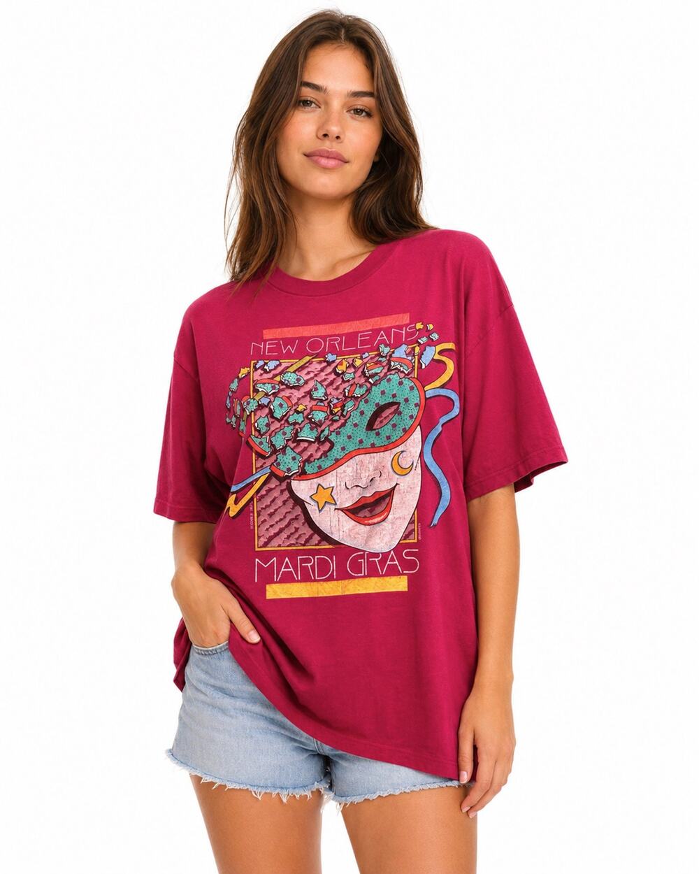 Vintage 1987 Mardi Gras New Orleans T Shirt